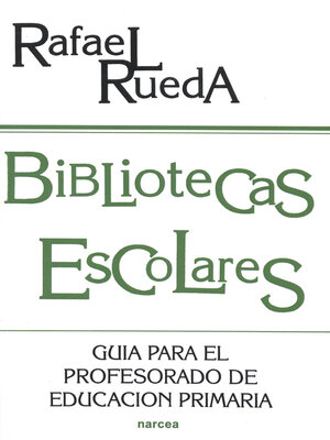 cover image of Bibliotecas escolares